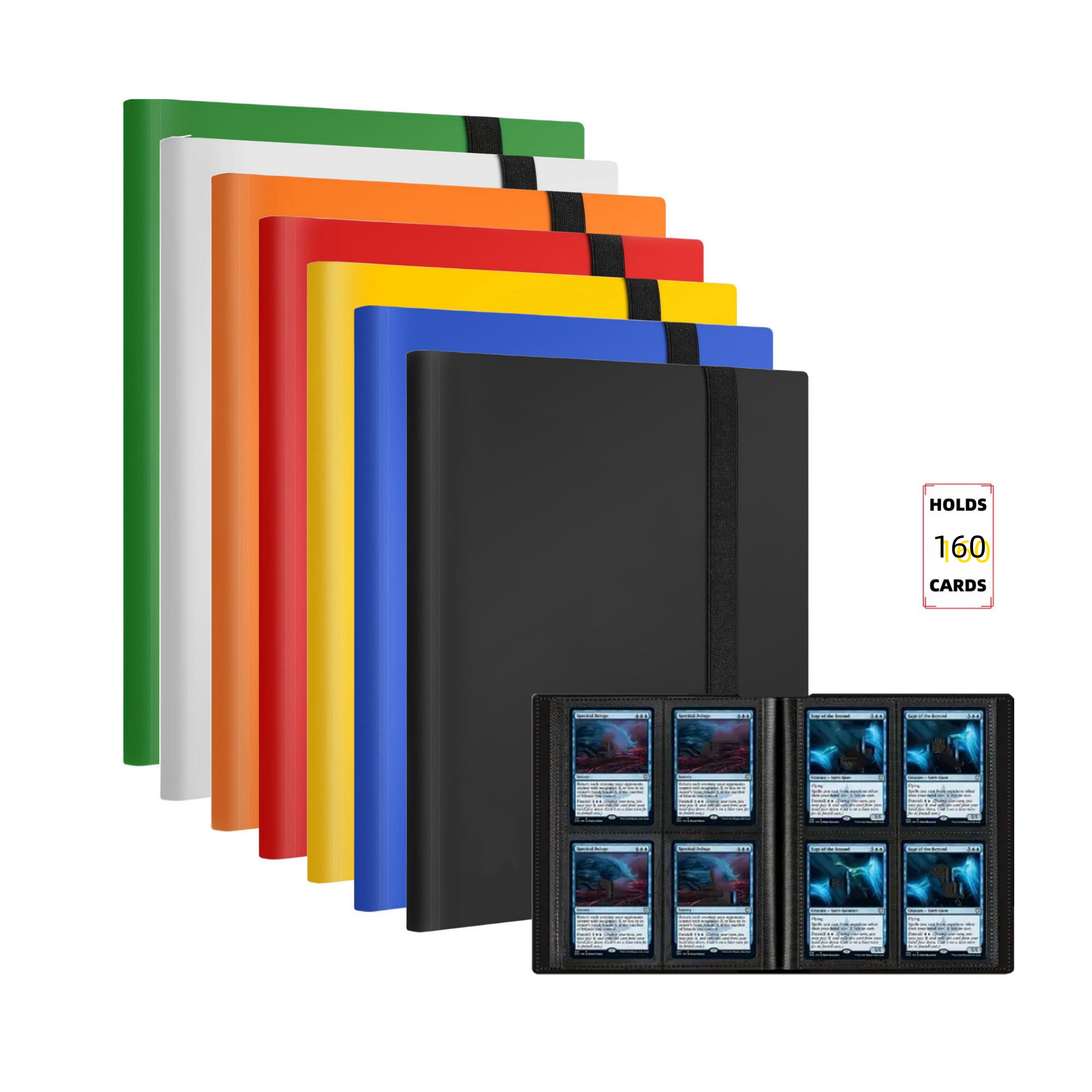 Trading Card Binder - 160-Pocket Extra-Large Trading Card Binder -
