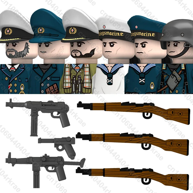 Military WW2 German Navy Figur - Lego Minifigure Holder ulasan dan harga