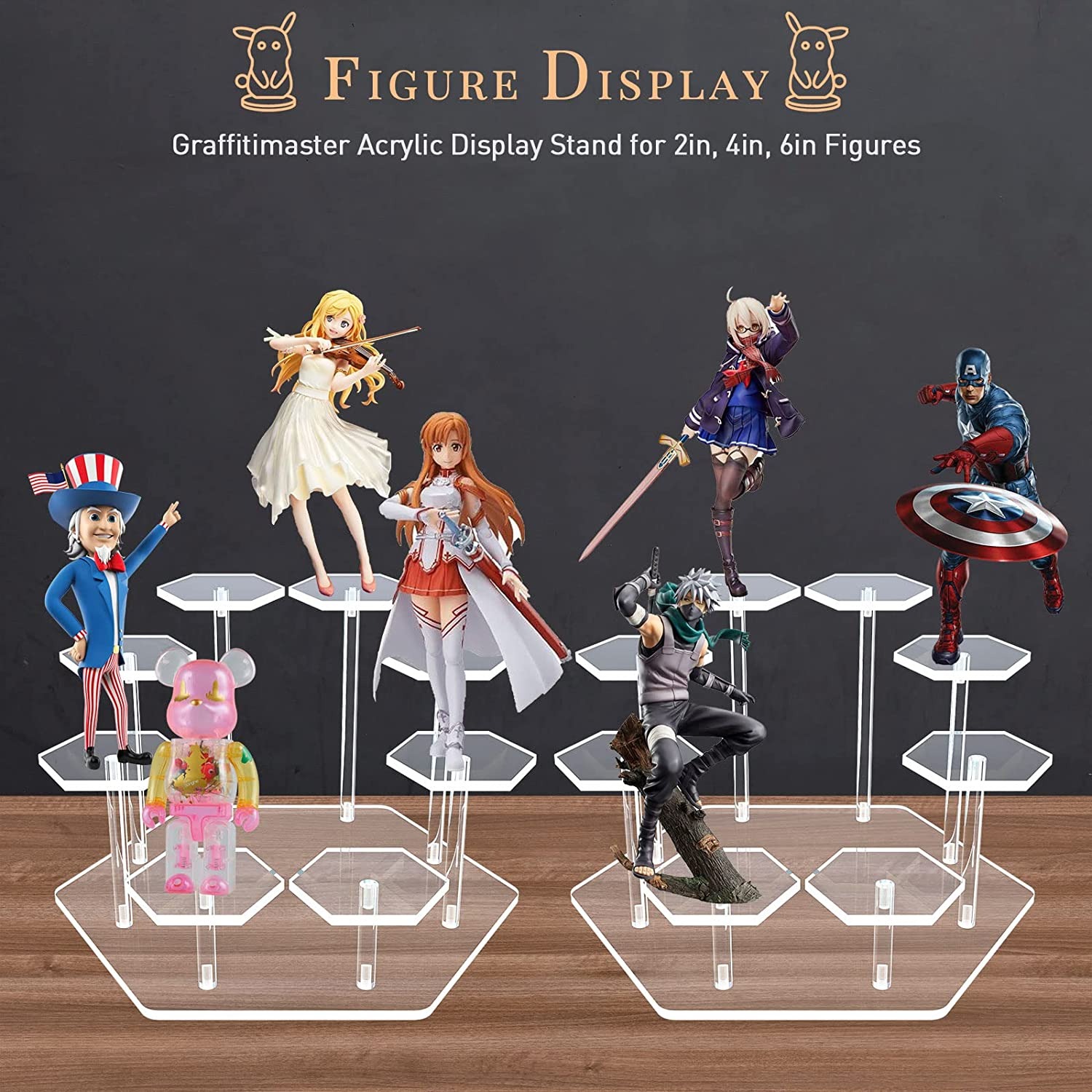 8/9 Tier Acrylic Display Stand - Pop Display Shelf ulasan dan harga