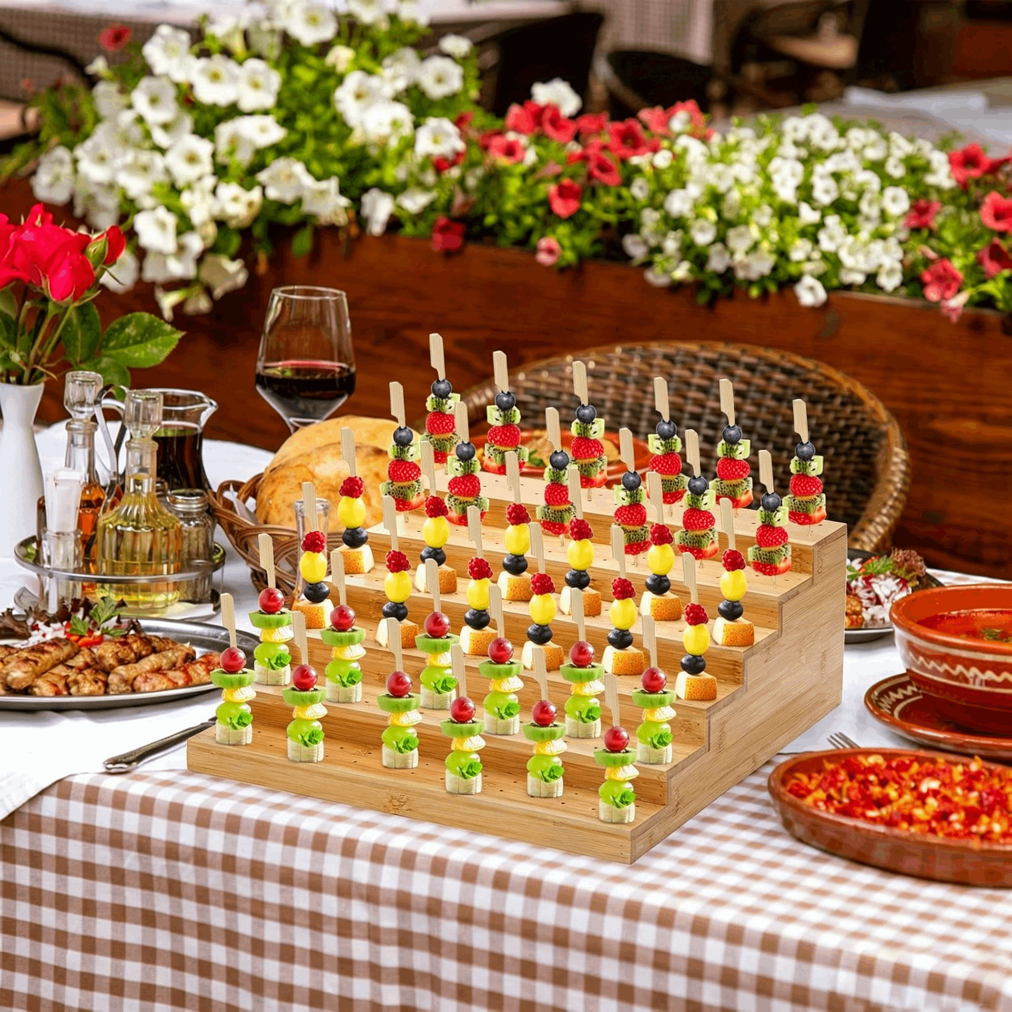 Wood Lollipop Holder Display R - Display Risers Set ulasan dan harga