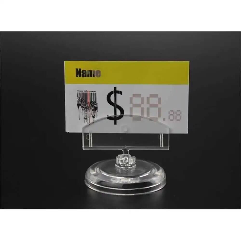 Small Card Holder Stand Clear  - Pop Display Shelf ulasan dan harga
