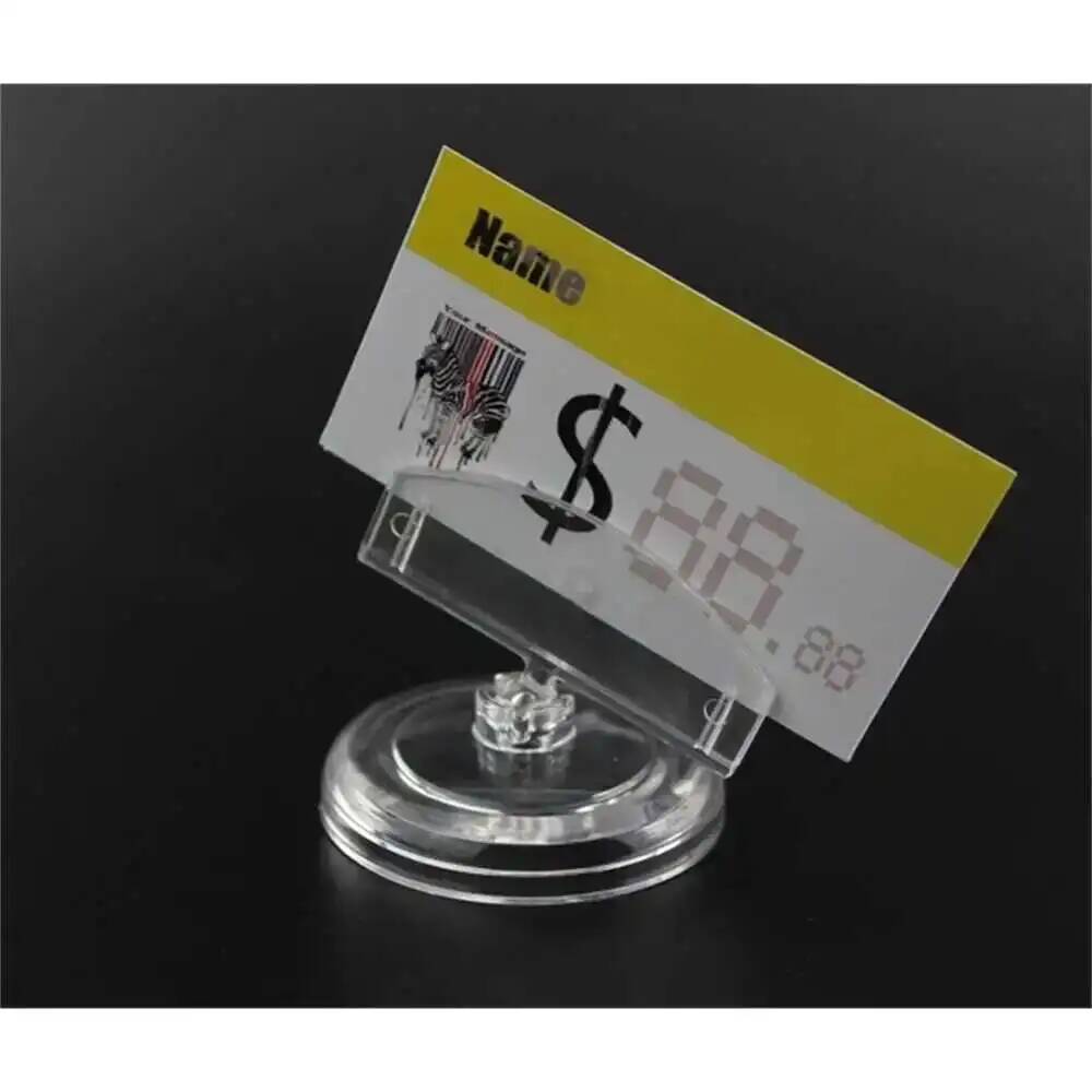 Small Card Holder Stand Clear  - Pop Display Shelf ulasan dan harga