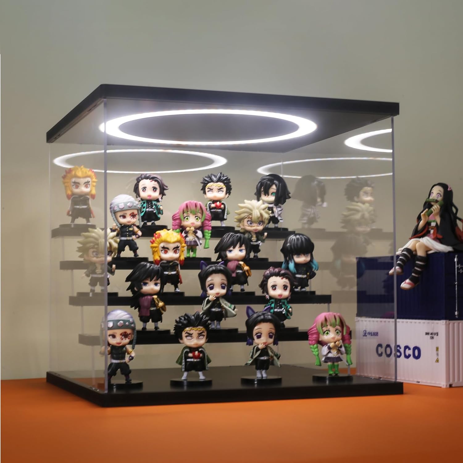 Acrylic Display Case with Adju - Display Case Acrylic ulasan dan harga
