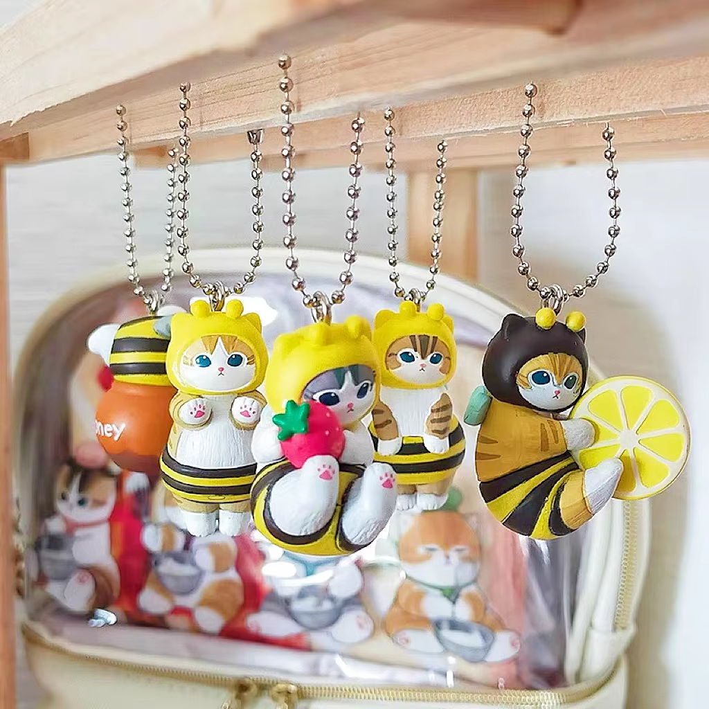 Mofusand Kawaii Cat Keychain B - Action Figure Stand ulasan dan harga