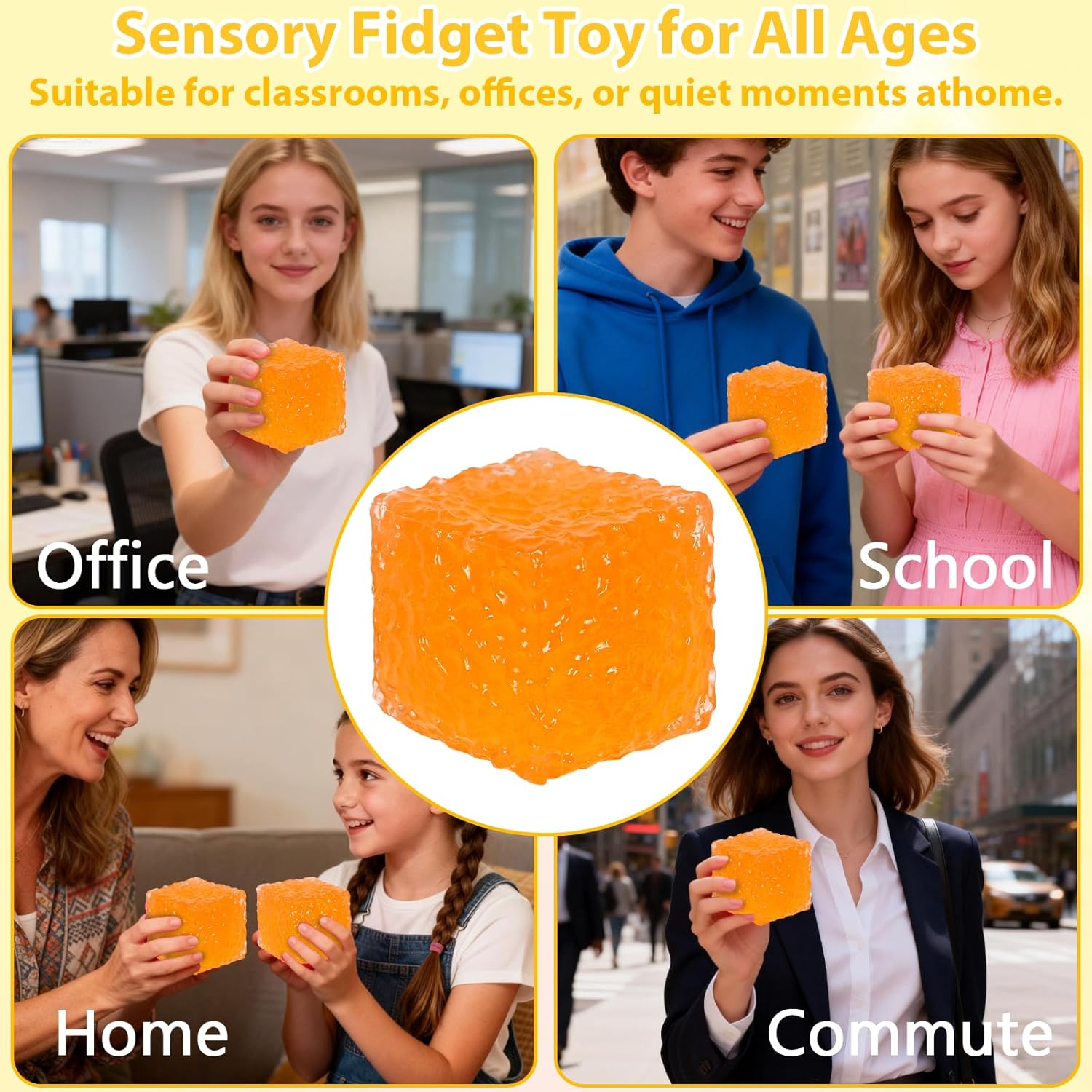 Frosted Honeycomb Ice Cube Squ - Fidget Cube Original ulasan dan harga