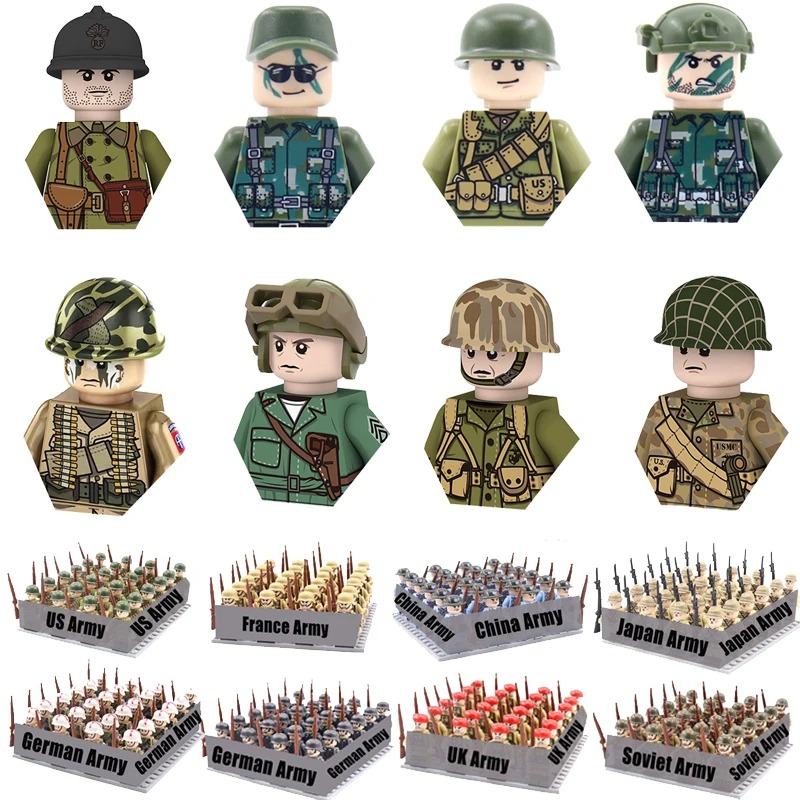 World War II military soldier  - Building Block Mini ulasan dan harga