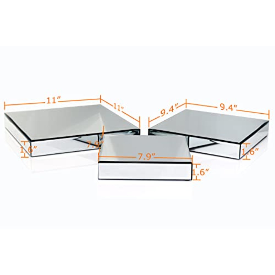 Mirror Display Riser Stands 3  - Display Risers Set ulasan dan harga