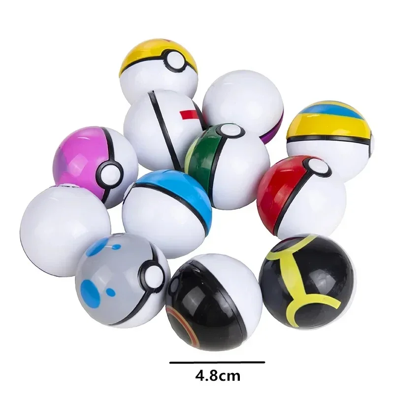 12Pcs Pokemon Figure Pokeball  - Vinyl Figure Blank ulasan dan harga