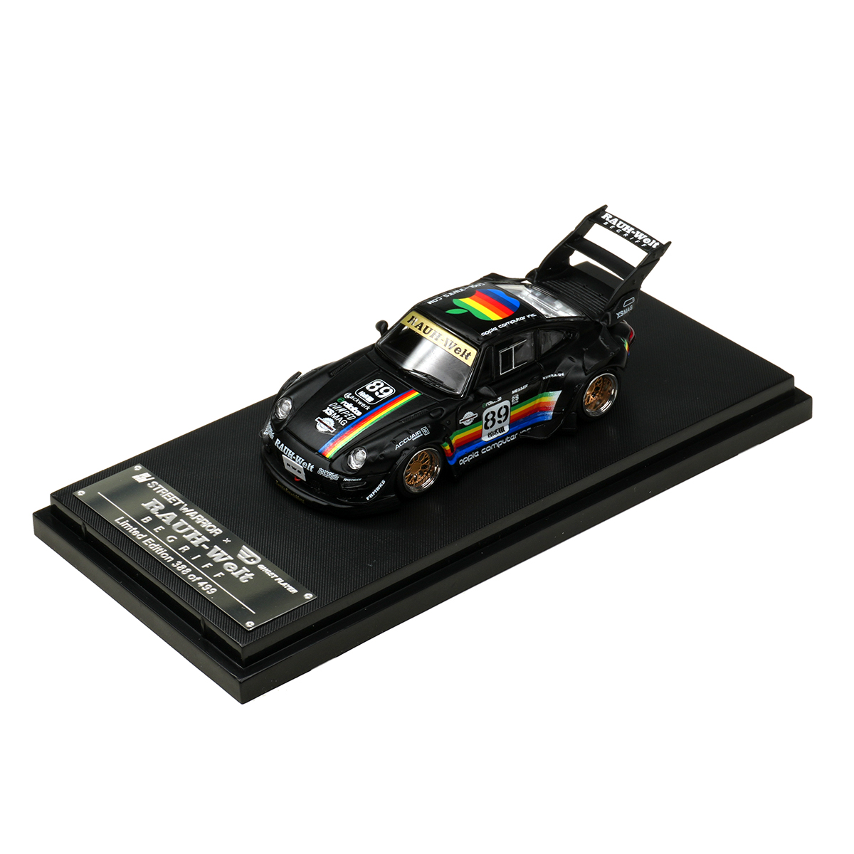 SW In Stock 1:64 RWB 993 Black - Die Cast Car 1 64 ulasan dan harga
