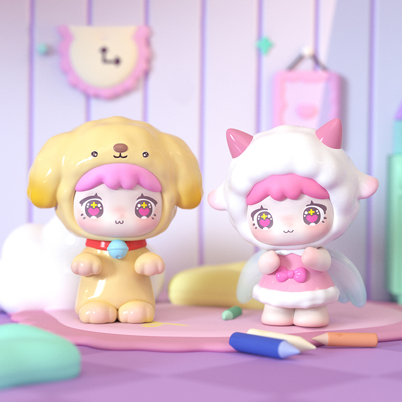 Qubii Blind Box Day Night Autu - Vinyl Figure Blank ulasan dan harga